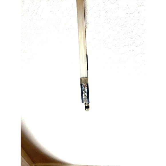 Carbon Fiber Professional Braided Gold, Black Violin Bow 4/4 With Case - Picture 5 of 16